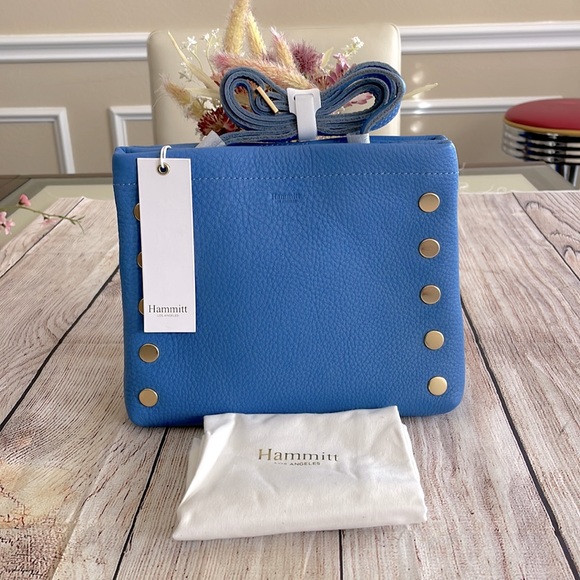 Hammitt Handbags - NWT Hammitt Duke Skylight Blue
Brushed Gold Hand Bag